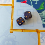 Gilded Midnight Mahjong Dice - The Pink Pineapple 850