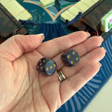 Gilded Midnight Mahjong Dice - The Pink Pineapple 850