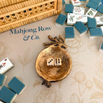 Gilded Pomegranate Cast Iron Mahjong Dice Dish - The Pink Pineapple 850