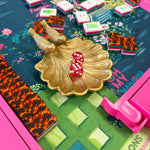 Gilded Songbird Scallop Dice Catchall - The Pink Pineapple 850