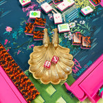 Gilded Songbird Scallop Dice Catchall - The Pink Pineapple 850