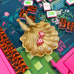 Gilded Songbird Scallop Dice Catchall - The Pink Pineapple 850