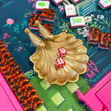 Gilded Songbird Scallop Dice Catchall - The Pink Pineapple 850