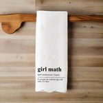 Girl Math Definition Scalloped Edge Kitchen Towel - The Pink Pineapple 850