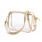 Glam Clear Crossbody in Gold - The Pink Pineapple 850