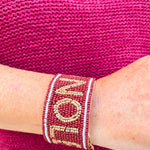 Go Noles Beaded Cuff in Garnet and Gold - The Pink Pineapple 850