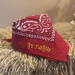 Go Noles Embroidered Garnet Bandana - The Pink Pineapple 850