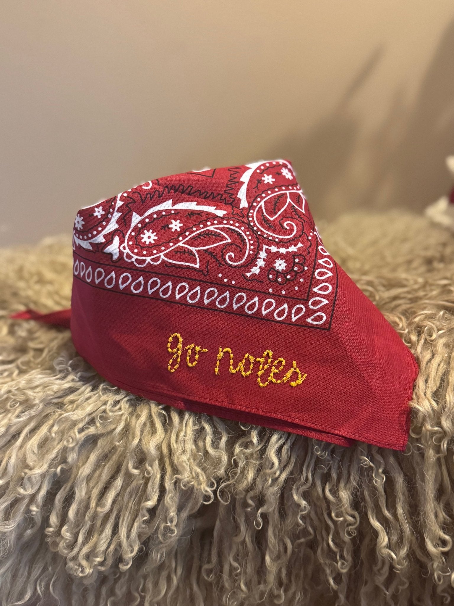 Go Noles Embroidered Garnet Bandana - The Pink Pineapple 850