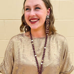 Go Noles Hand Beaded Earrings - The Pink Pineapple 850