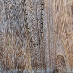 Gold Dainty Chain with Black Crystals Layered Necklace - The Pink Pineapple 850