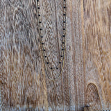 Gold Dainty Chain with Black Crystals Layered Necklace - The Pink Pineapple 850