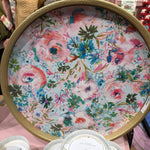 Gold Luxe Interchangeable Art Tray - The Pink Pineapple 850