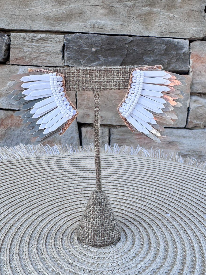 Gold Rush Layered Feather Earrings - The Pink Pineapple 850