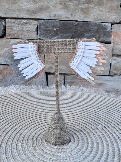 Gold Rush Layered Feather Earrings - The Pink Pineapple 850
