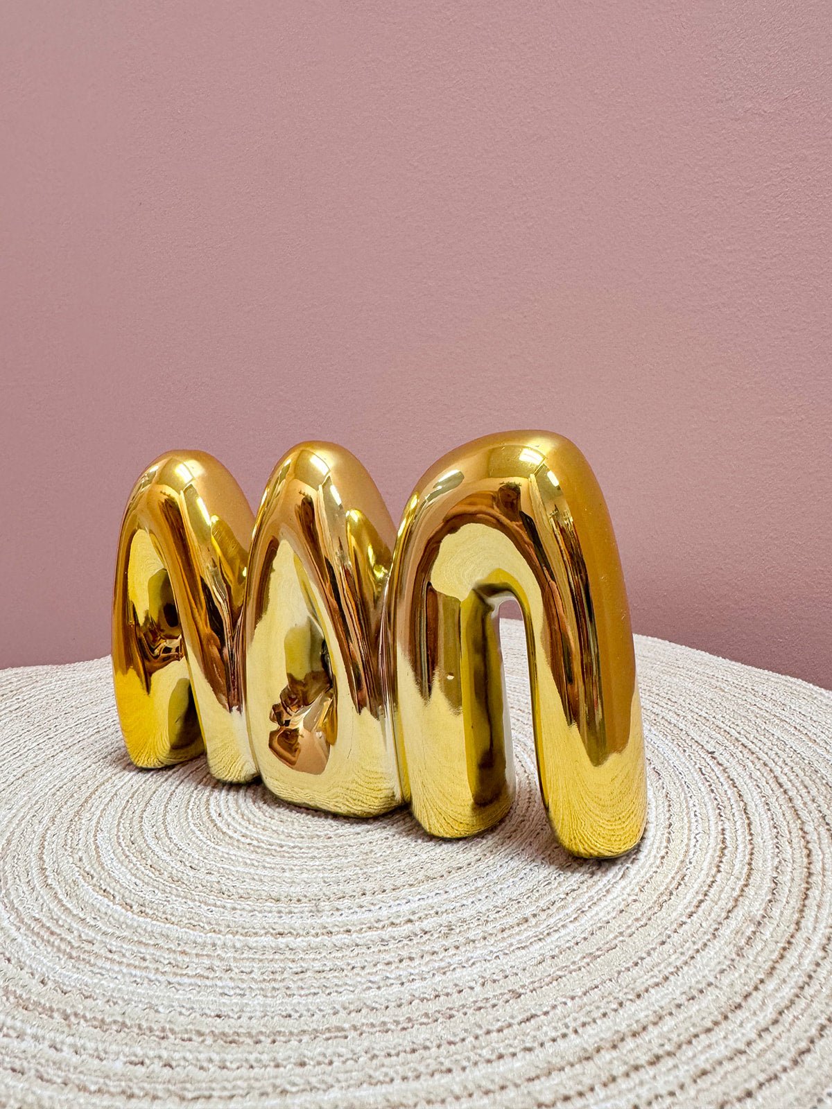 Gold Shelf Bubble Letters | Alpha Delta Pi - The Pink Pineapple 850