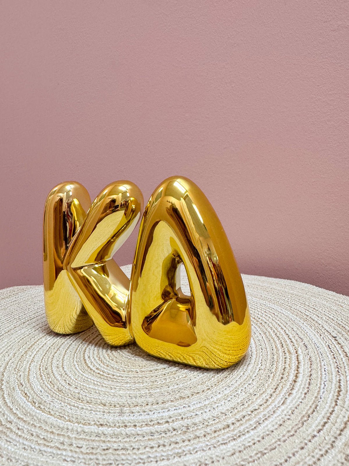 Gold Shelf Bubble Letters | Kappa Delta - The Pink Pineapple 850