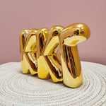 Gold Shelf Bubble Letters | Kappa Kappa Gamma - The Pink Pineapple 850