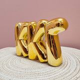 Gold Shelf Bubble Letters | Kappa Kappa Gamma - The Pink Pineapple 850
