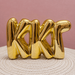 Gold Shelf Bubble Letters | Kappa Kappa Gamma - The Pink Pineapple 850