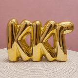 Gold Shelf Bubble Letters | Kappa Kappa Gamma - The Pink Pineapple 850