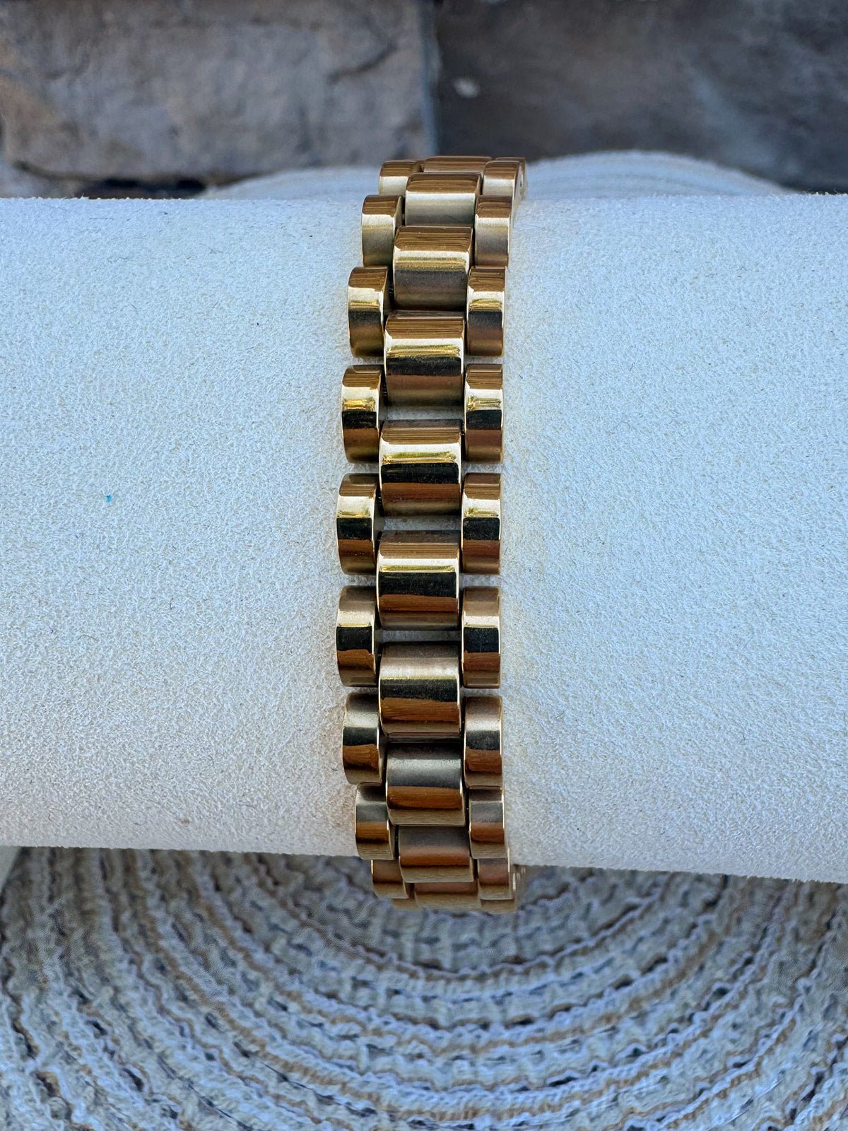Gold Watch Bracelet - The Pink Pineapple 850