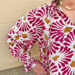 Golden Ember Tassel Blouse - The Pink Pineapple 850