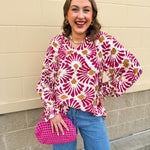 Golden Ember Tassel Blouse - The Pink Pineapple 850