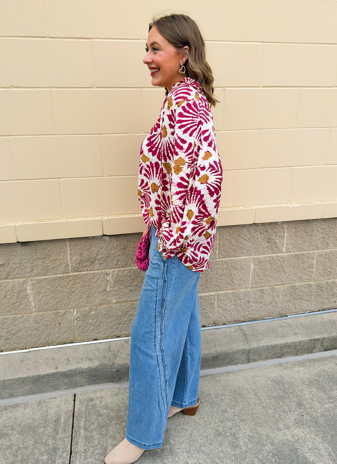 Golden Ember Tassel Blouse - The Pink Pineapple 850