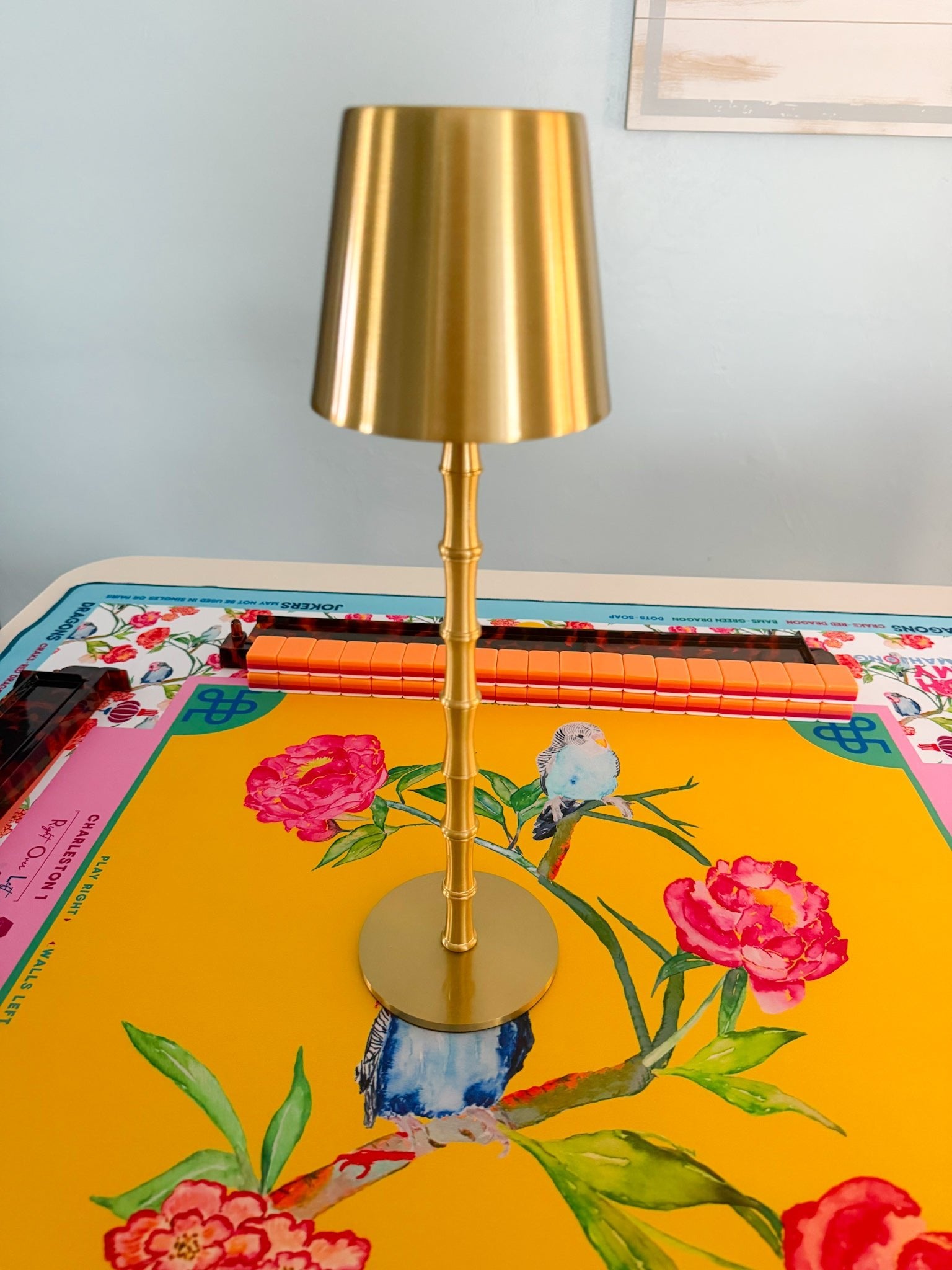 Golden Glow Bamboo Rechargeable Lamp - The Pink Pineapple 850
