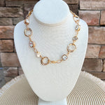 Golden Glow Crystal Pendant Necklace - The Pink Pineapple 850