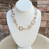 Golden Glow Crystal Pendant Necklace - The Pink Pineapple 850