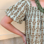 Golden Grove Smocked Mini Dress - The Pink Pineapple 850