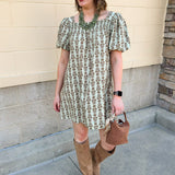 Golden Grove Smocked Mini Dress - The Pink Pineapple 850