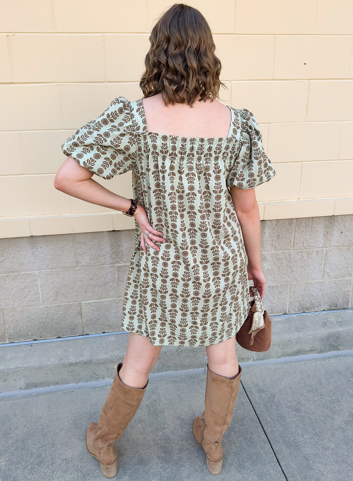 Golden Grove Smocked Mini Dress - The Pink Pineapple 850