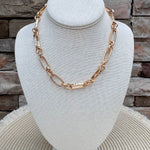 Golden Harmony Open Chain Necklace - The Pink Pineapple 850