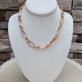 Golden Harmony Open Chain Necklace - The Pink Pineapple 850