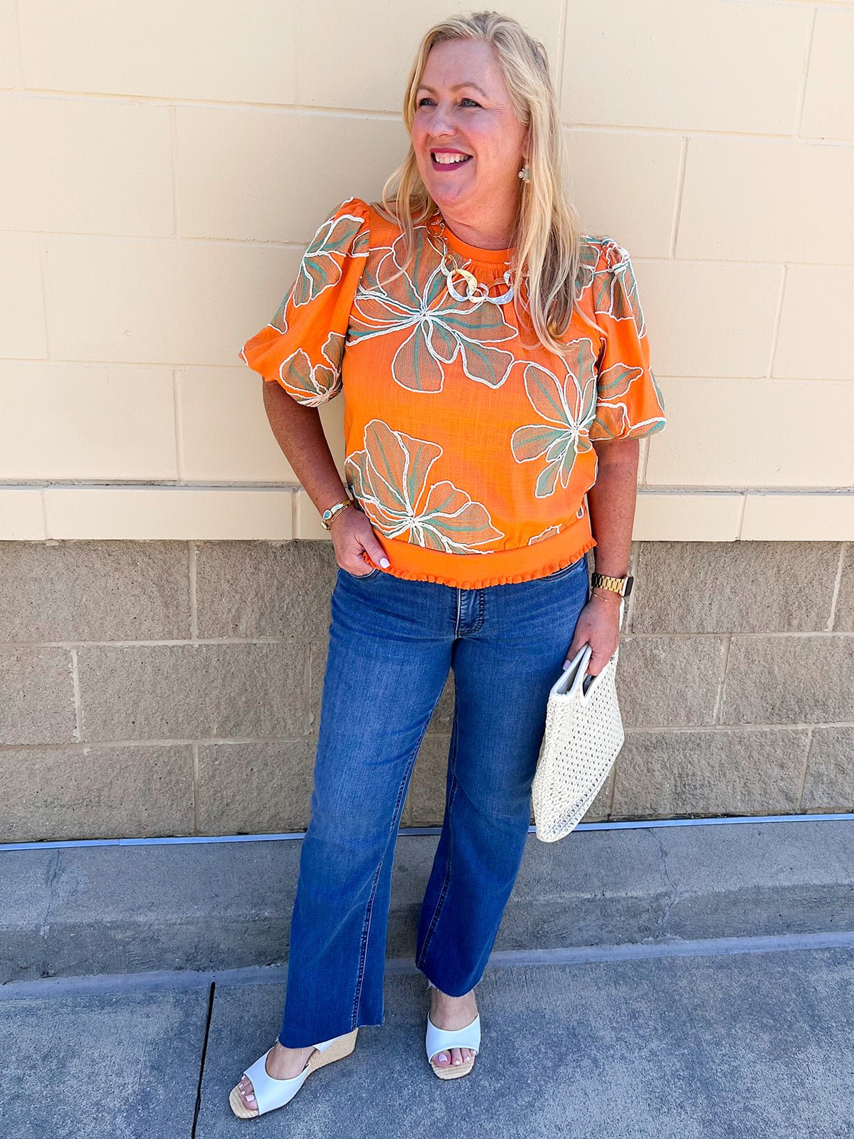 Golden Hour Bloom Top - The Pink Pineapple 850