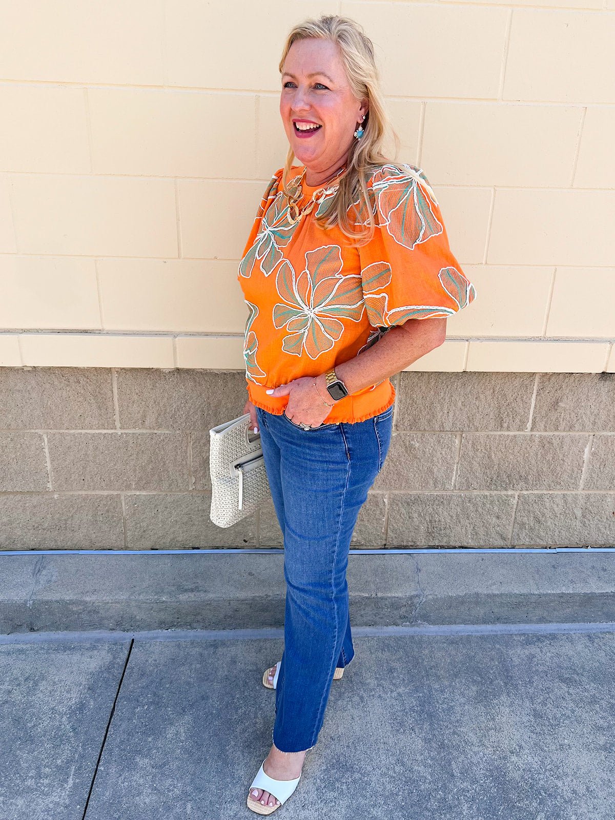 Golden Hour Bloom Top - The Pink Pineapple 850