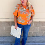 Golden Hour Bloom Top - The Pink Pineapple 850