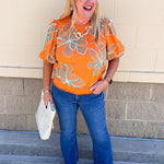 Golden Hour Bloom Top - The Pink Pineapple 850