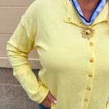 Golden Hour Button Down Sweater - The Pink Pineapple 850