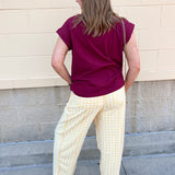 Golden Hour Check Pants - The Pink Pineapple 850