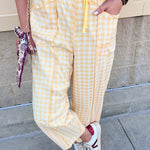 Golden Hour Check Pants - The Pink Pineapple 850