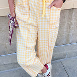 Golden Hour Check Pants - The Pink Pineapple 850