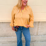 Golden Meadow Gauze Blouse - The Pink Pineapple 850