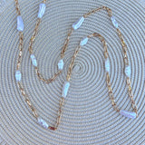 Golden Muse Oval Pearl Layered Necklace - The Pink Pineapple 850