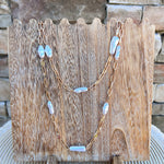 Golden Muse Oval Pearl Layered Necklace - The Pink Pineapple 850