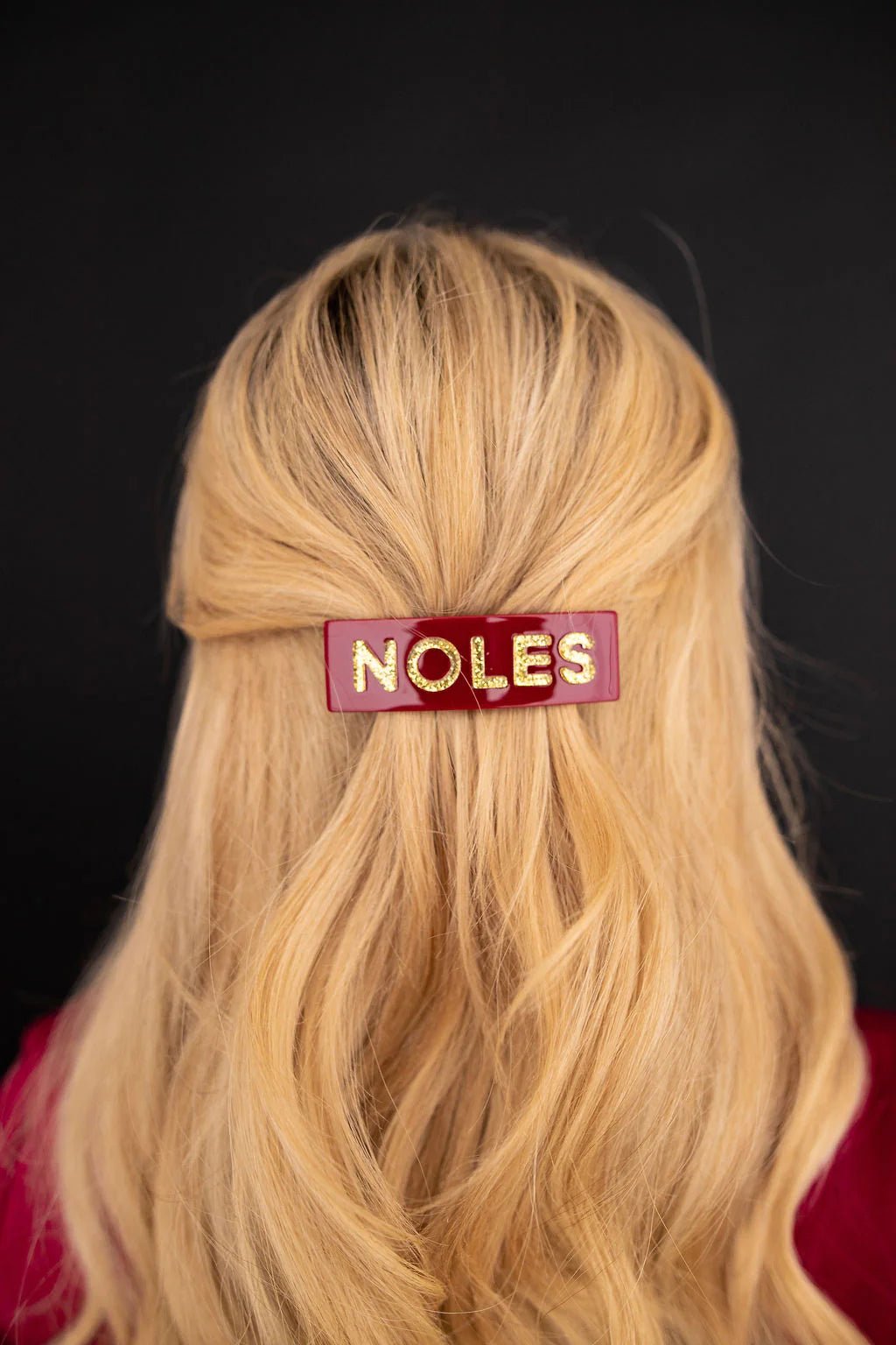 Golden NOLES Spirit Hair Clip - The Pink Pineapple 850