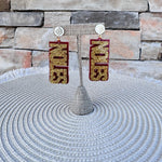Golden Noles Statement Earrings - The Pink Pineapple 850
