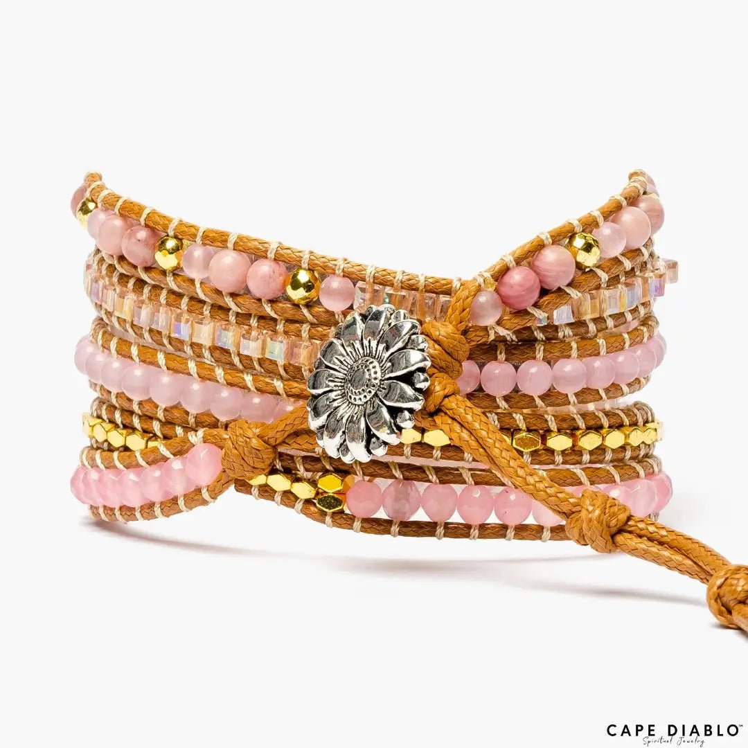 Golden Rose Quartz Apple Watch Strap - The Pink Pineapple 850